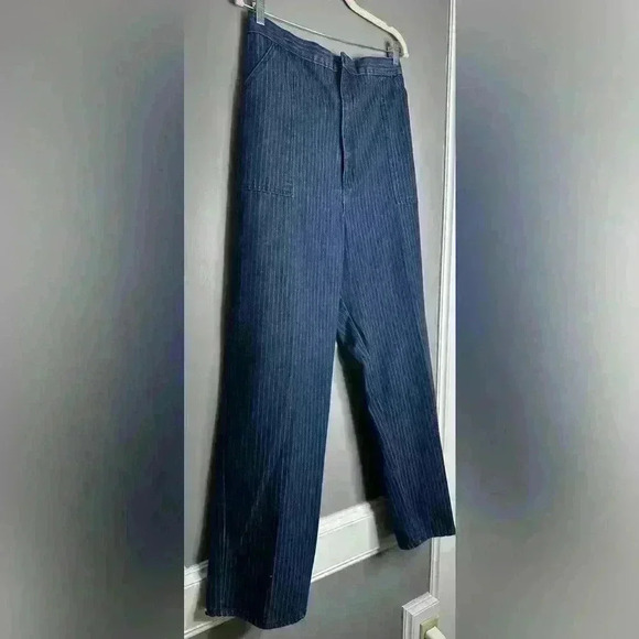 Sears Vintage Women's Plus Size Stripe Jean Pants (225) - Picture 4 of 12